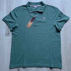 KangaROOS Men's Emerald Green‎ Polo Shirt 100% Cotton Piqué Sz L